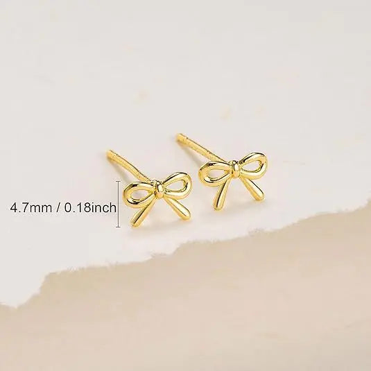 Lumina Grace Bow & Cross Studs – Light, Pure & Elegant