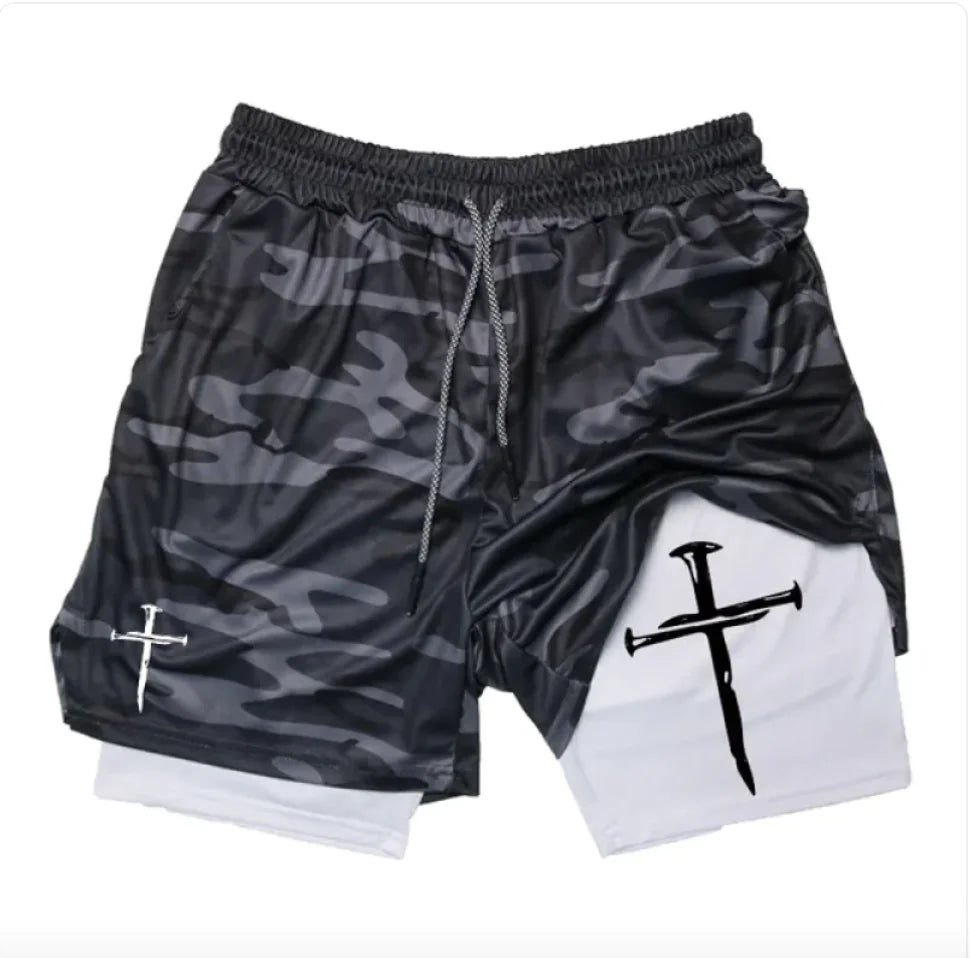 Lumina Faith Men's Cross Shorts – Bold, Active & Devoted