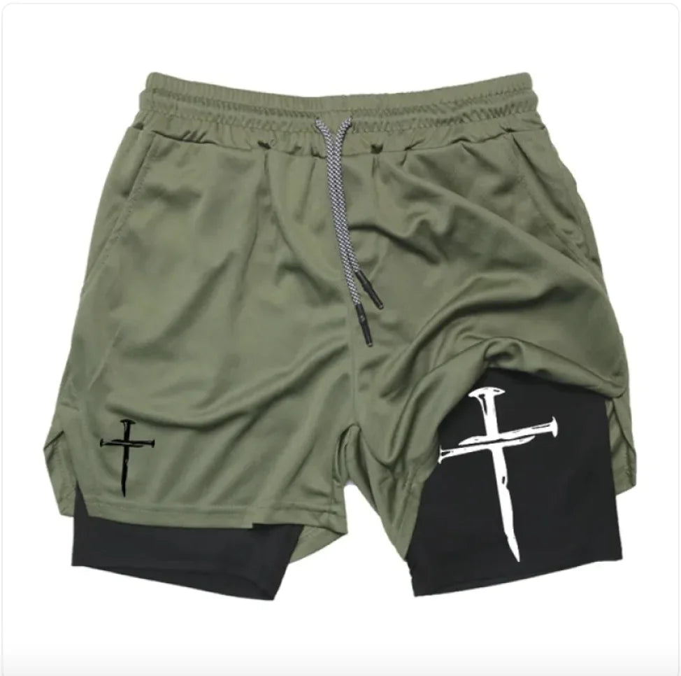 Lumina Faith Men's Cross Shorts – Bold, Active & Devoted