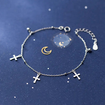 Lumina Light Cross Bracelet – Dainty, Pure & Graceful