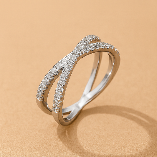 Lumina Hope Women's S925 Cross Ring