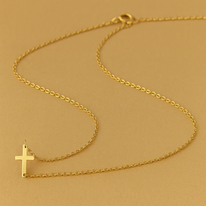 Lumina Grace Women's Gold Cross Necklace