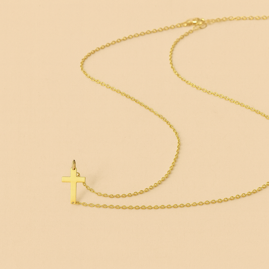 Lumina Grace Women's Gold Cross Necklace