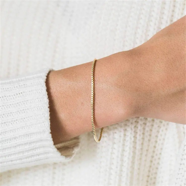 Lumina Grace Gold Bracelet Set – Dainty, Pure & Stackable