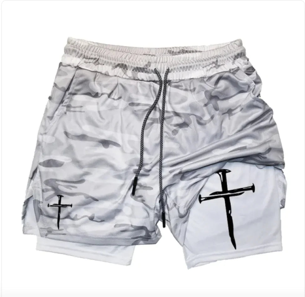 Lumina Faith Men's Cross Shorts – Bold, Active & Devoted