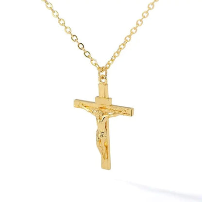 Lumina Strength Men's Cross Necklace – Tough, Sharp & Faith-Powered