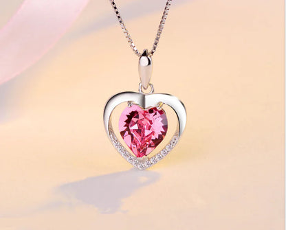 Necklace with Heart Crystal Pendant - My Eternal Heart