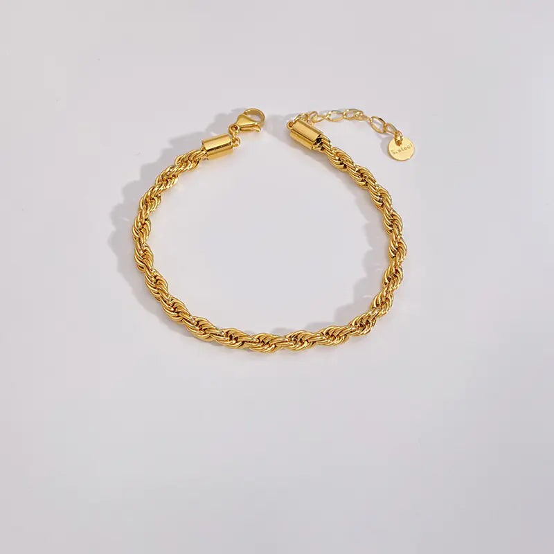 Lumina Grace Gold Bracelet Set – Dainty, Pure & Stackable