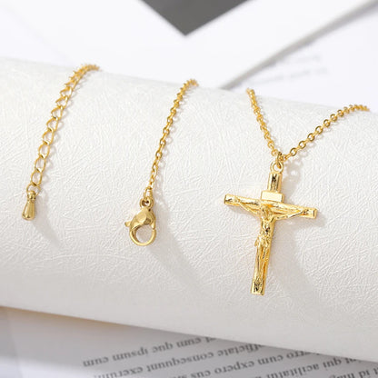 Lumina Strength Men's Cross Necklace – Tough, Sharp & Faith-Powered